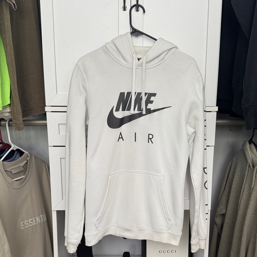 Nike Air White Hoodie with Black Logo